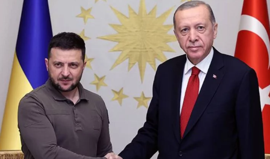 Cumhurbaşkanı Erdoğan İle Ukrayna Devlet Başkanı Zelenskiy Görüştü