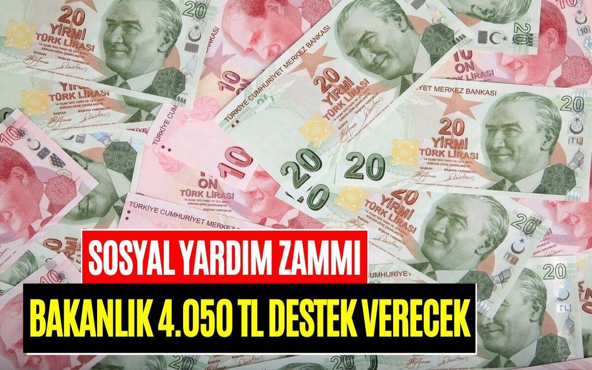 Bakanlık 4.050 TL Ödeme Yapacak! Destek Ödemesi Zammı Açıklandı