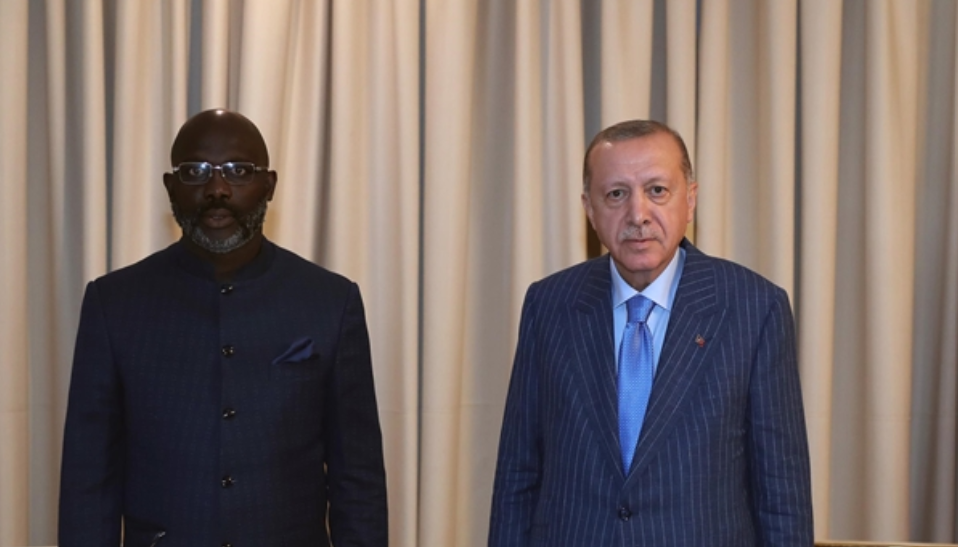 Cumhurbaşkanı Erdoğan Liberya Cumhurbaşkanı Weah İle Görüştü