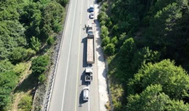 Kırklareli'nde Dron Destekli Trafik Denetimi Yapıldı