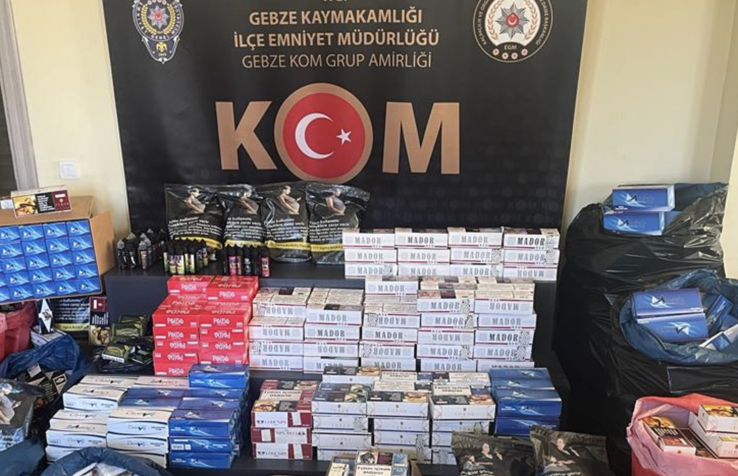 Kocaeli'de 202 Bin 300 Makaron Ele Geçirildi