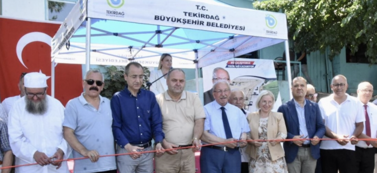 Tekirdağ'daki Yağcı Mahallesi Bağlantı Yolu Hizmete Açıldı