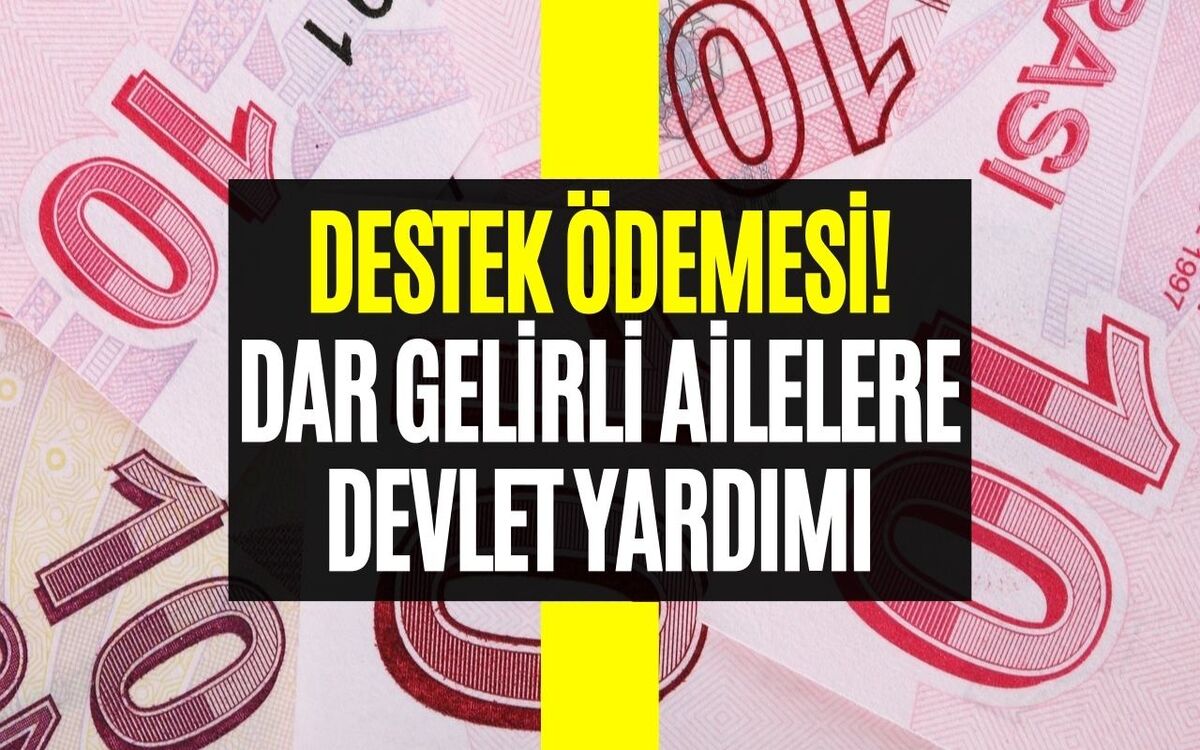 Dar Gelirli Ailelere Devletten Yardım! Çocuğu Olan İhtiyaç Sahibi Hanelere Ödeme Yapılıyor