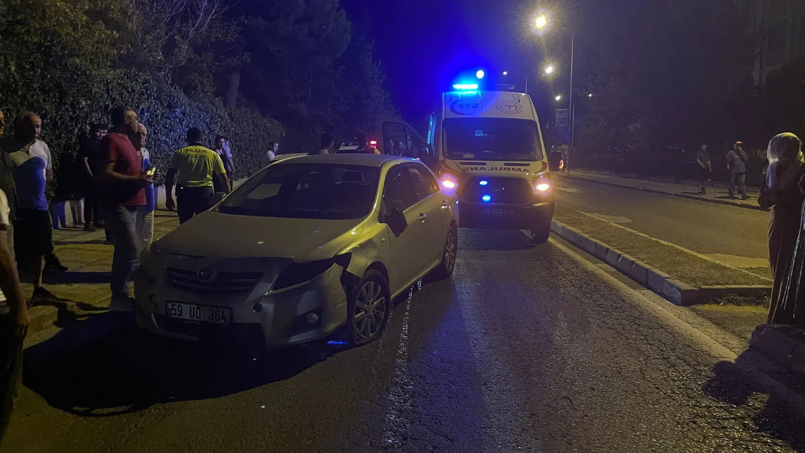 Tekirdağ'da Korkutan Kaza: Motosikletli Kurye Yaralandı