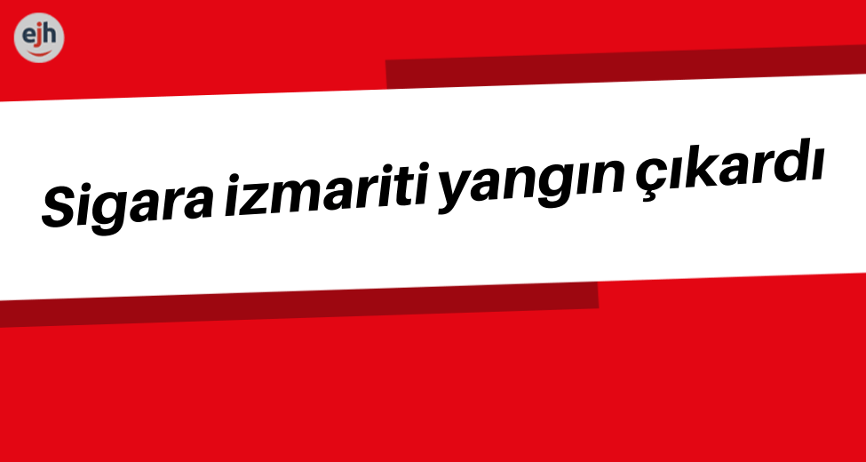 Sigara İzmaritinden Yangın Çıktı