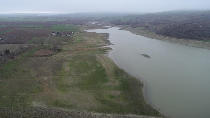 Tekirdağ'da Bıyıkali Göleti'nin Su Seviyesi Azaldı