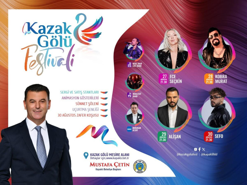 Kapaklı 4. Kazak Gölü Festivali Başlıyor