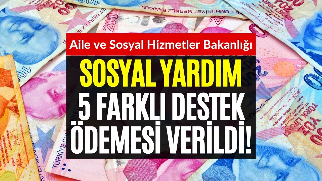 Ağustos'ta Sosyal Yardımlar Hesaplara Yattı! Bakanlık 5 Farklı Destek Ödemesi Yaptı