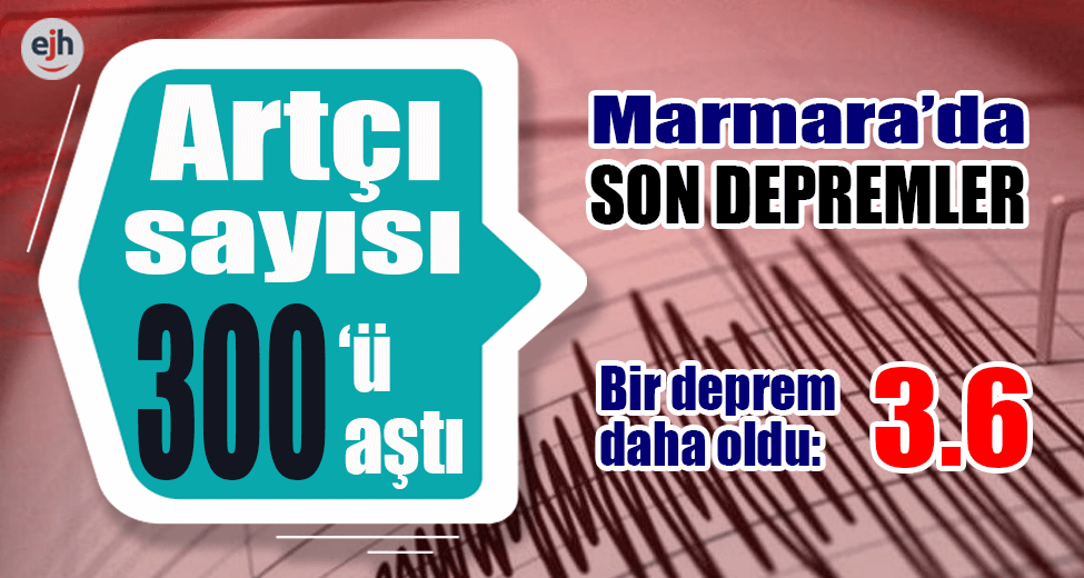 Artçı Sayısı 300'ü Aştı