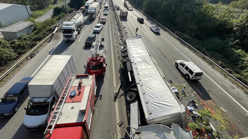 Anadolu Otoyolu'nda Zincirleme Trafik Kazası