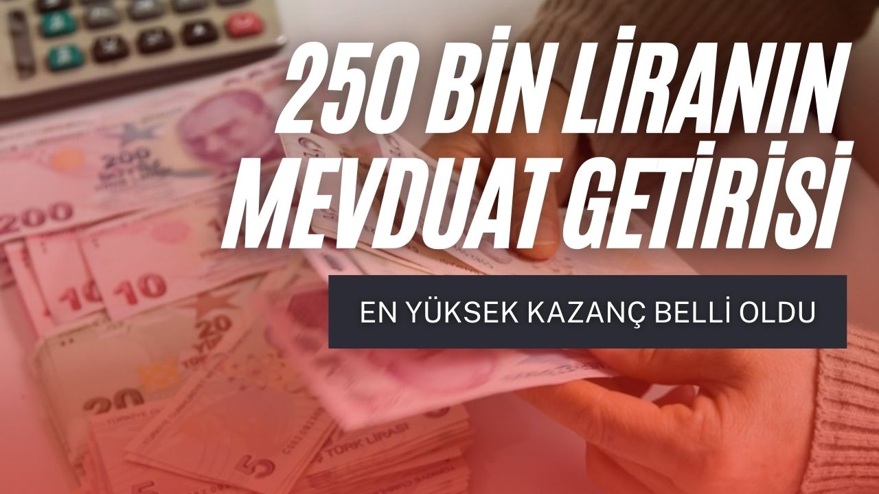 Eylül Ayında Rekor Mevduat Faizi! 250 Bin Liranın Mevduat Kazancı Hesaplandı