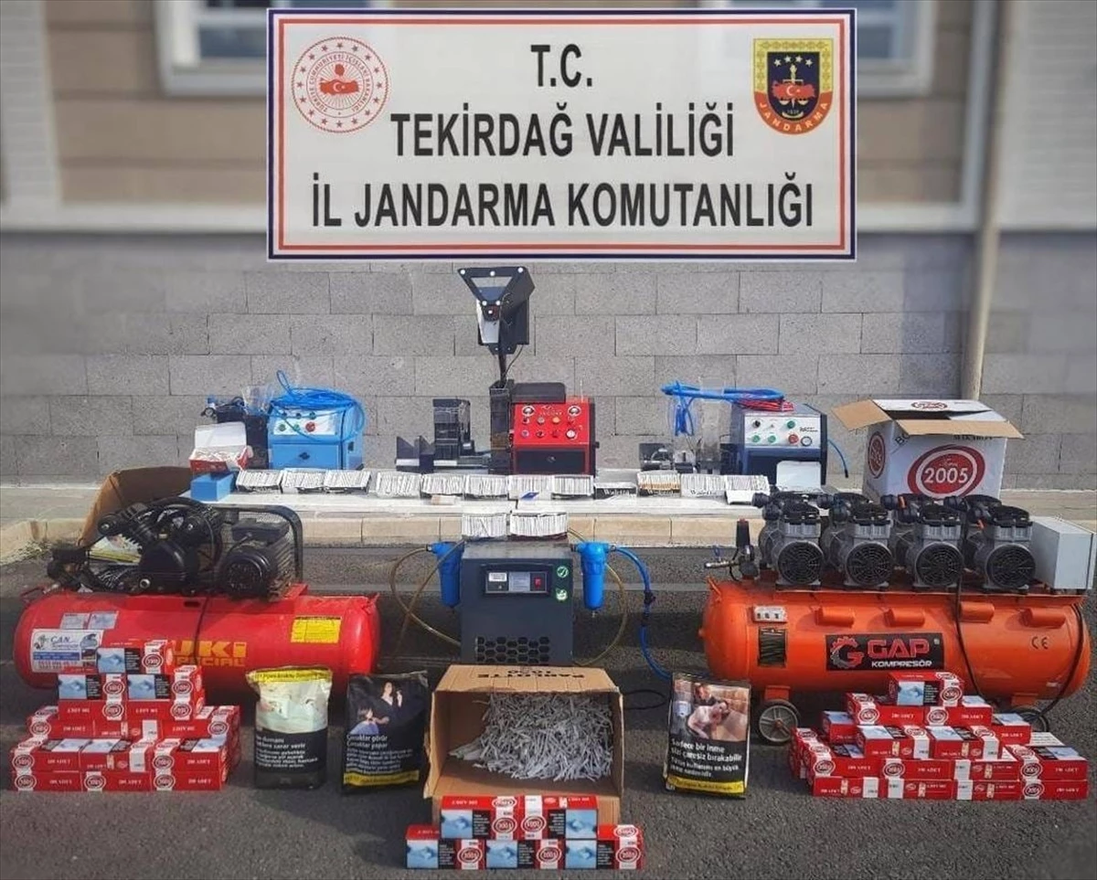 Tekirdağ'da 15 Bin Makaron Ele Geçirildi