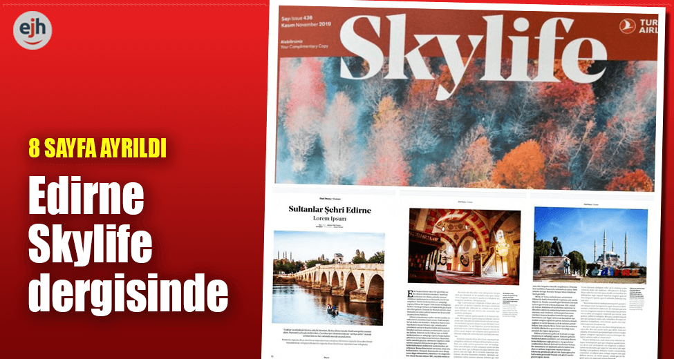 Edirne Skylife Dergisinde