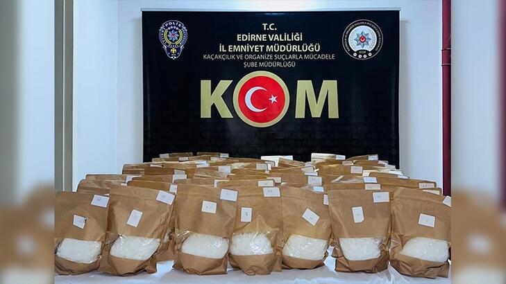 Edirne'de 72 Kilo 712 Gram Uyuşturucu Ele Geçirildi