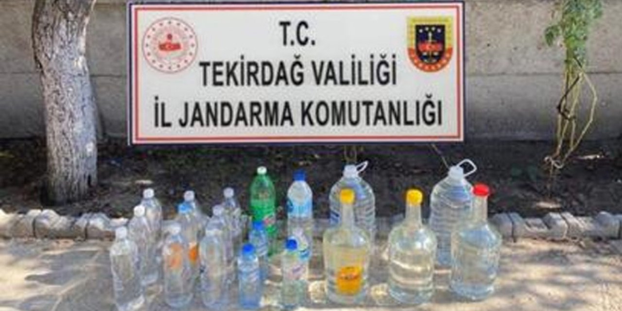 Tekirdağ'da 30 Litre Sahte İçki Ele Geçirildi