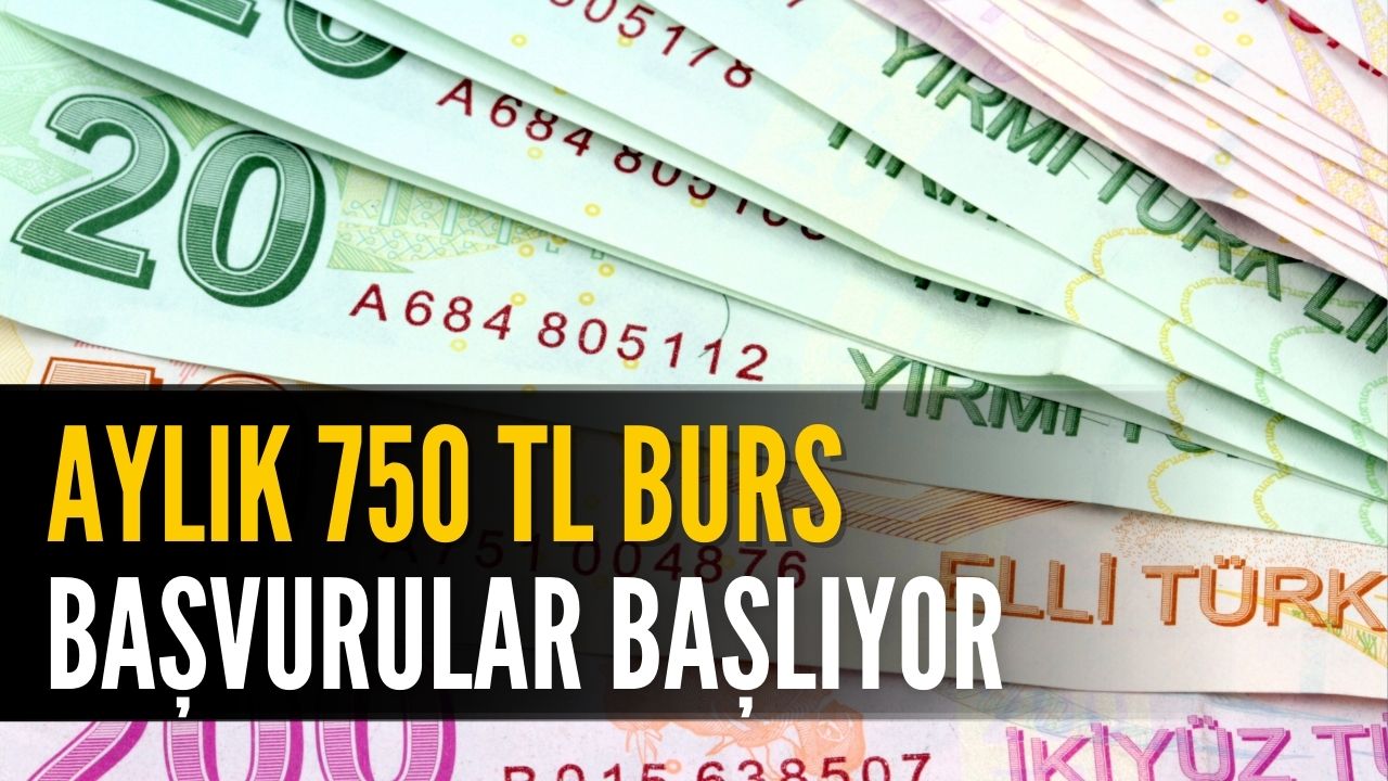 Her Ay 750 TL Burs Verilecek! Başvurular İçin Geri Sayım Başladı