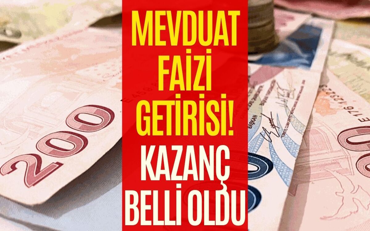 Bir Ay Vadeli Mevduat Faizi Getirisi Hesaplandı! 180.000 TL’nin Faiz Kazancı Güncellendi