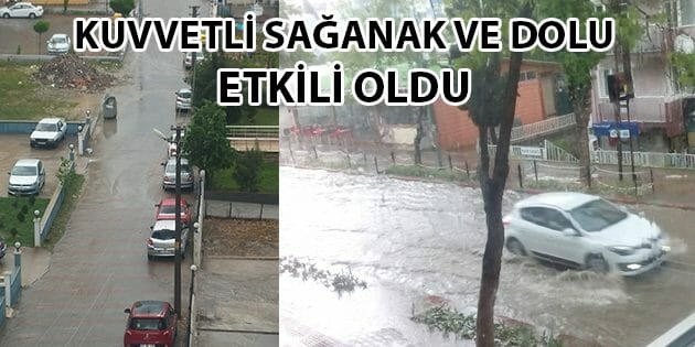 Edirne'de Kuvvetli Sağanak ve Dolu Etkili Oldu