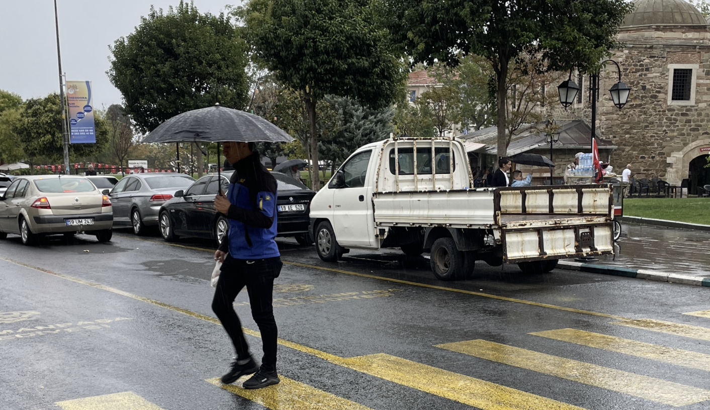 Tekirdağ'da Sağanak Etkili Oluyor