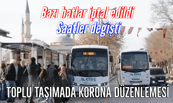 Toplu taşımada korona düzenlemesi