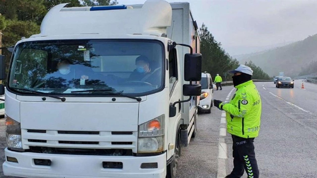 Vize'de Yük Taşımacılığı Yapan Araçlar Denetlendi