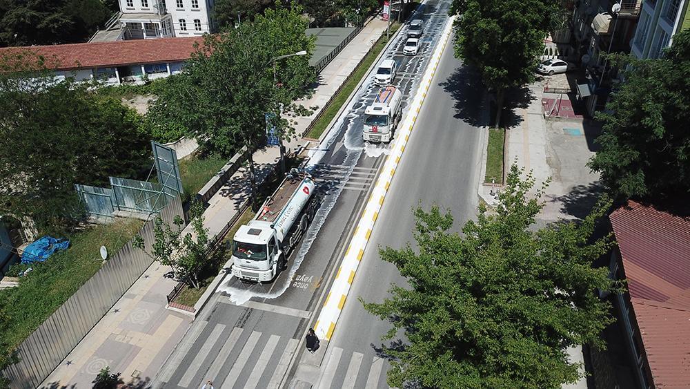 4 günde 2 bin 200 cadde ve sokak dezenfekte edildi