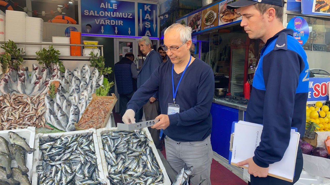 Zabıta Ekipleri Balık Tezgahlarını Denetledi