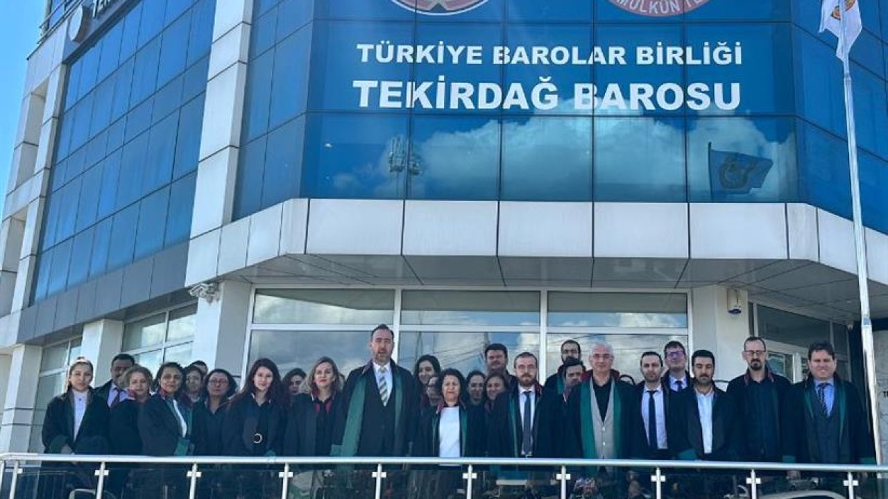 Tekirdağ Barosu'ndan İsrail Hakkında Suç Duyurusu