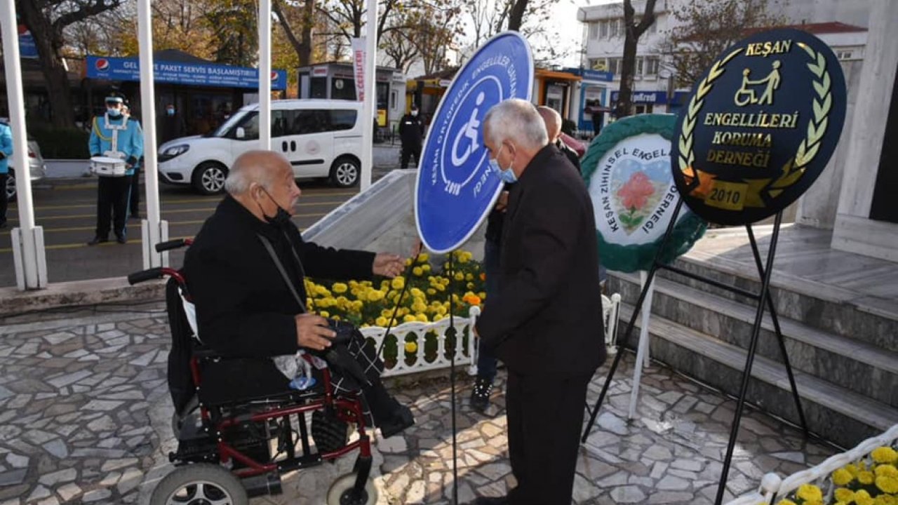 Keşan'da Dünya Engelliler Günü İçin Tören Yapıldı