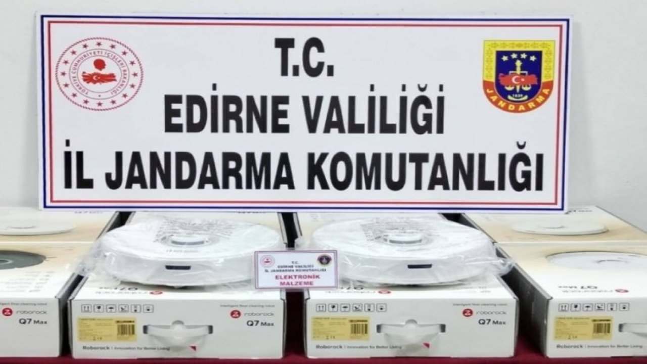 Edirne'de Gümrük Kaçağı 10 Robot Süpürge Ele Geçirildi