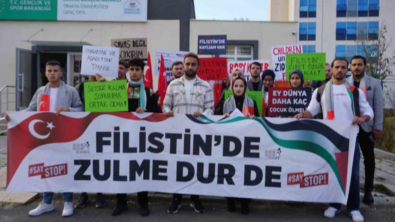 Edirne'de Özgür Filistin Yürüyüşü Düzenlenecek