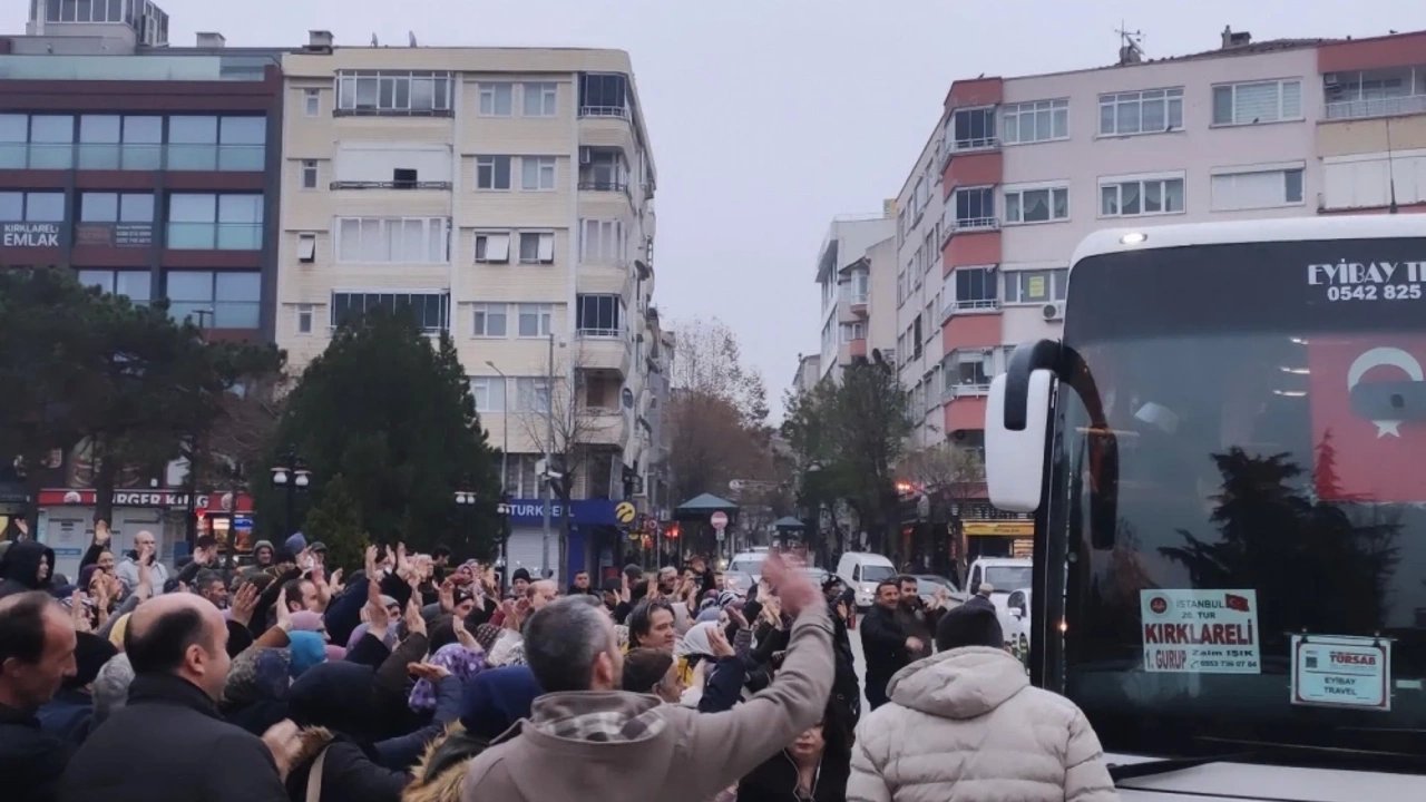 Kırklareli'nden Kutsal Topraklara Yolculuk Başladı