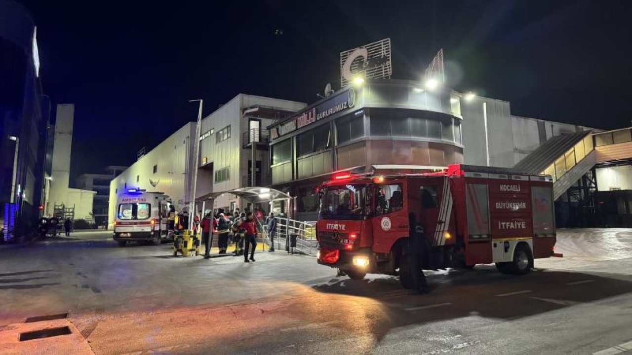 Lastik Fabrikasında Yangın Çıktı: 8 İşçi Hastaneye Kaldırıldı