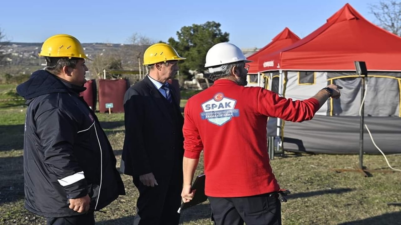 Tekirdağ'da Enkazda İleri Seviye Tatbikatı Gerçekleştirildi