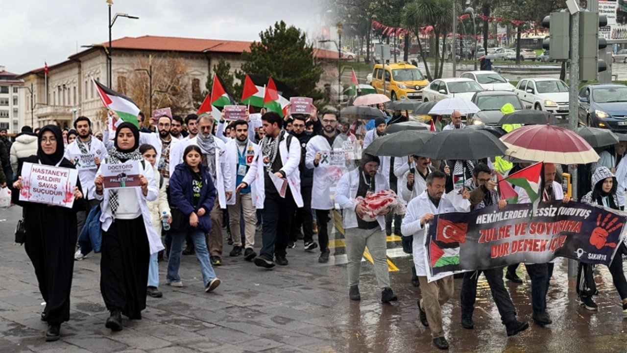 Tekirdağ'da Sağlık Çalışanları Gazze İçin Yüründü