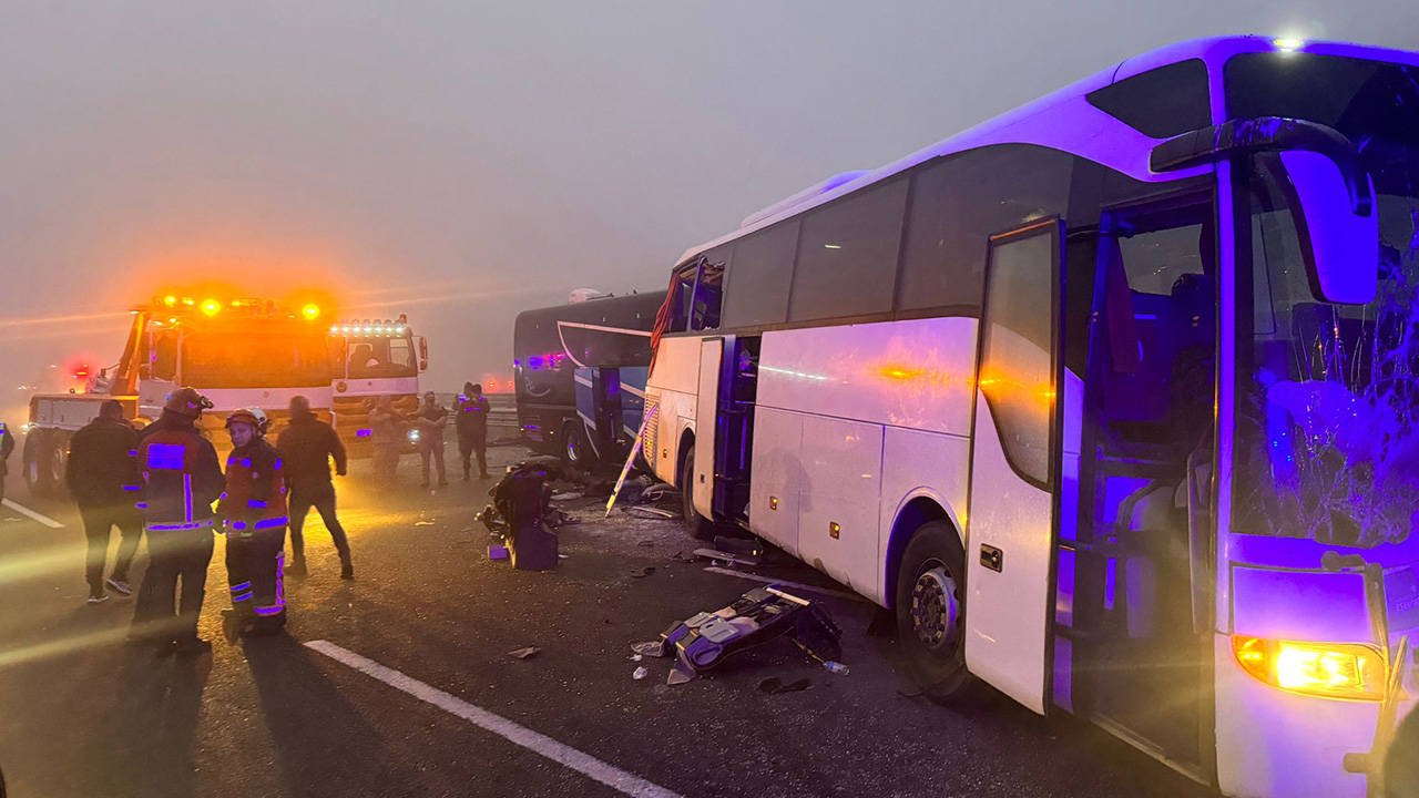 Kuzey Marmara Otoyolu'ndaki Kazada 6 SürücüGözaltına Alındı