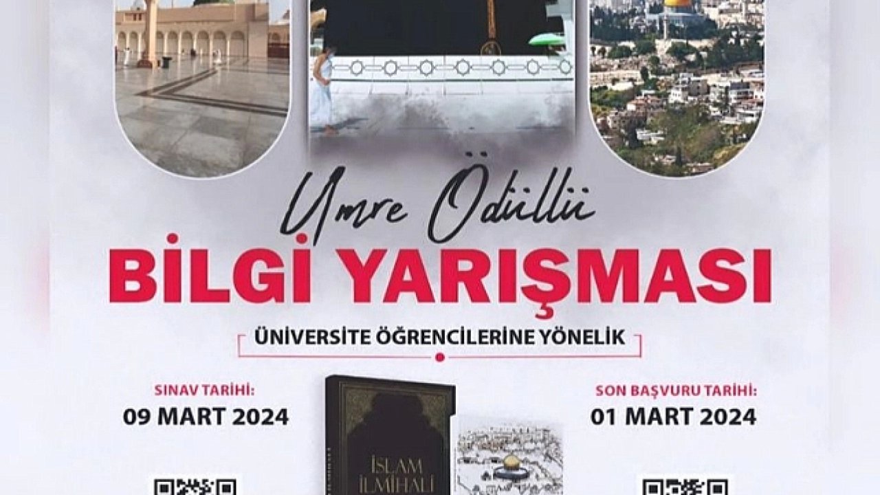 Kırklareli'nde Umre Ödüllü Bilgi Yarışması Yapılacak