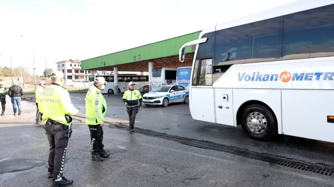 Trakya'da Şehirler Arası Otobüslere Sıkı Denetim