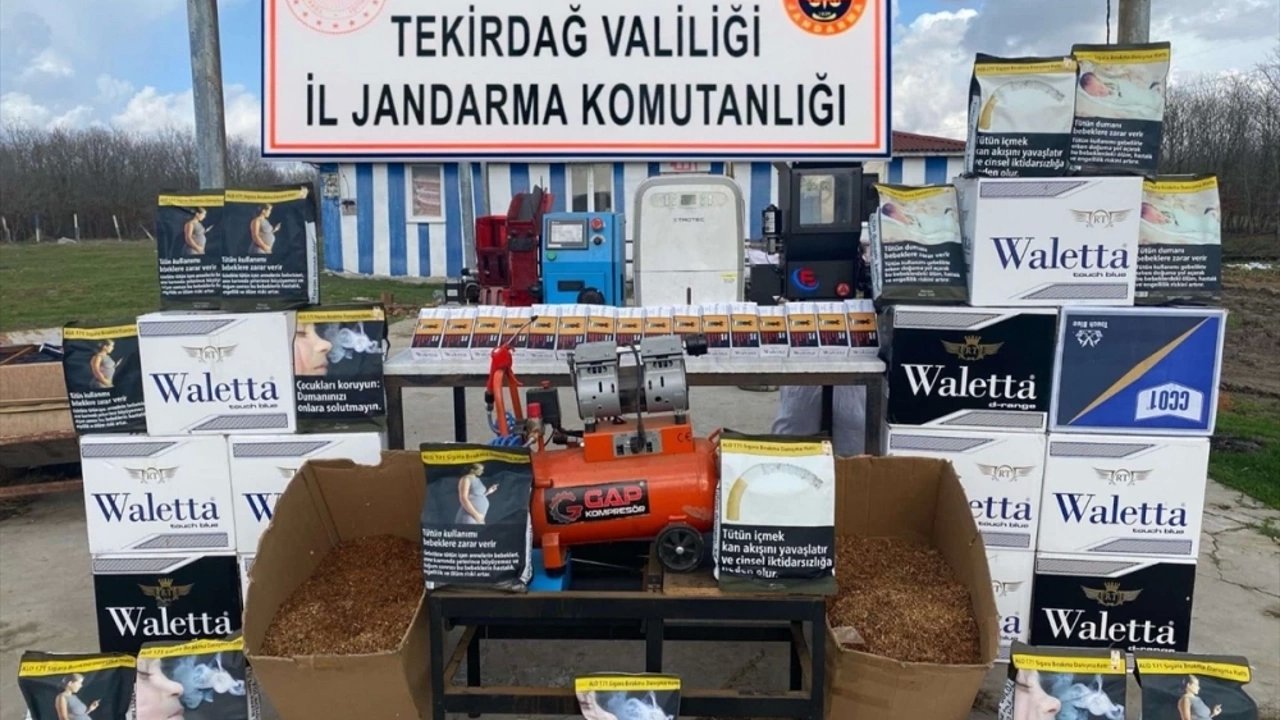 Tekirdağ'da Bir Evde 120 Bin Makaron Ele Geçirildi