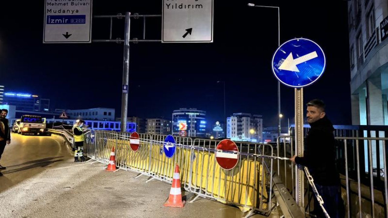 Bir İnşaatın Hafriyat Çalışması Sırasında Göçük Nedeniyle Yol Trafiğe Kapatıldı