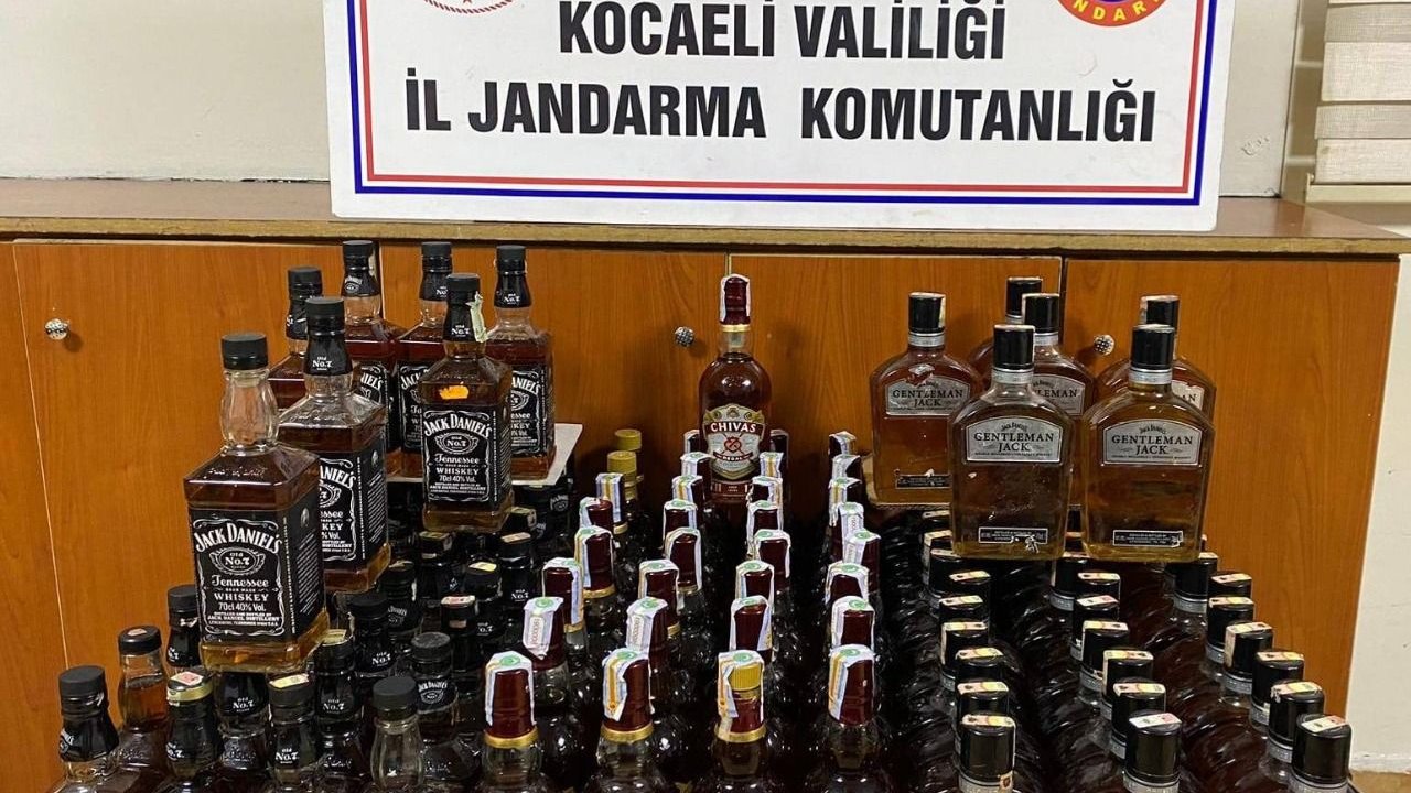 158 Şişe Kaçak İçki Ele Geçirildi