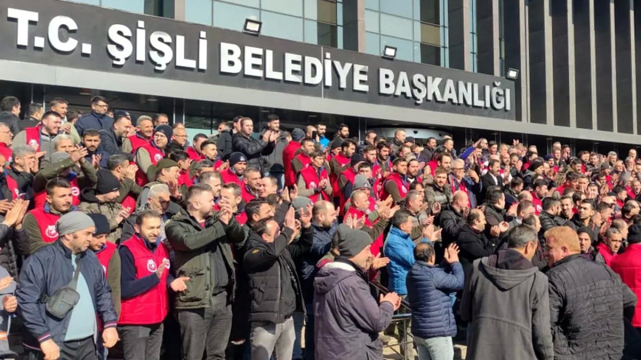 Şişli Belediyesi Çalışanlarının Ücret Zammı Eylemi Sürüyor