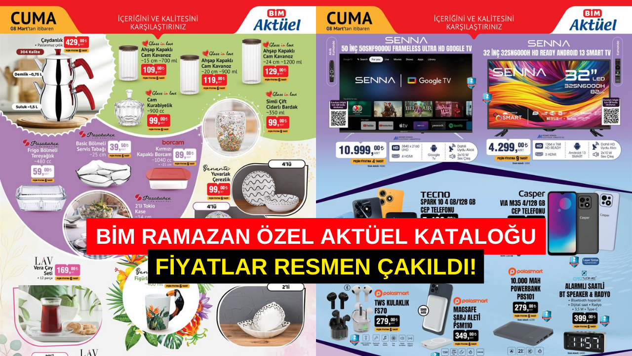 BİM 8-12 Mart aktüel kataloğu! BİM’de Ramazan’a özel fiyatlar resmen çakıldı!