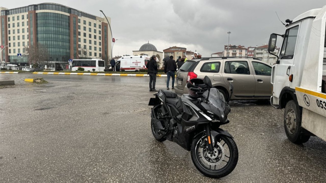 Edirne'de Motosikletin Çarptığı Yaya Yaralandı