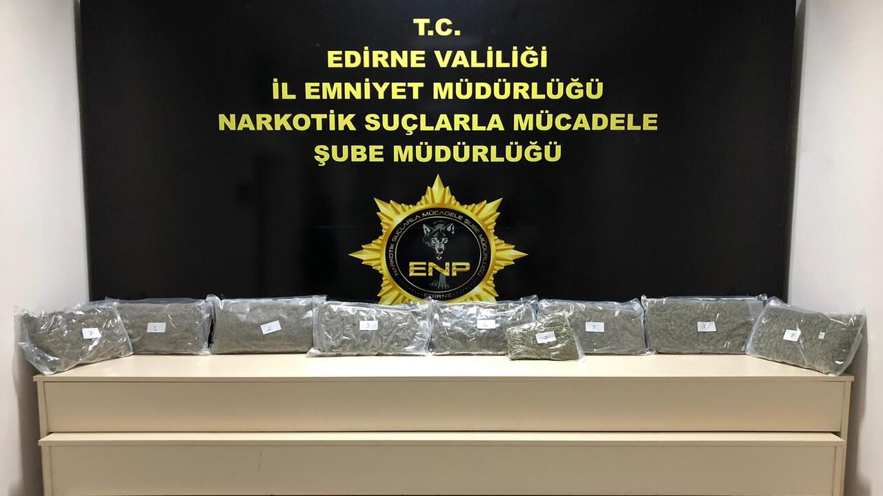 Edirne'de 4640 Gram Uyuşturucu Madde Ele Geçirildi