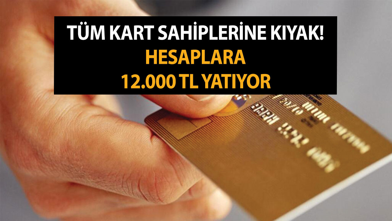 Tüm kart sahiplerine kıyak! Hesaplara 12.000 TL yatıyor