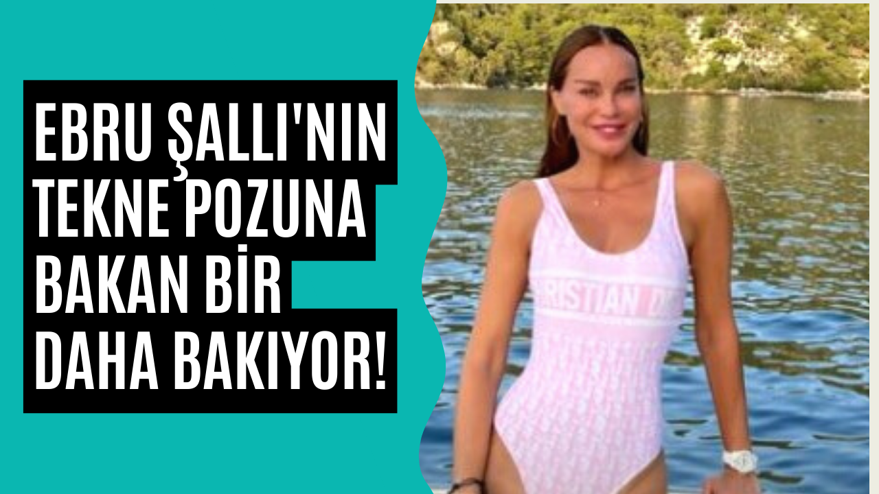 Ebru Şallı Tekne Pozları İle Sosyal Medyayı Salladı