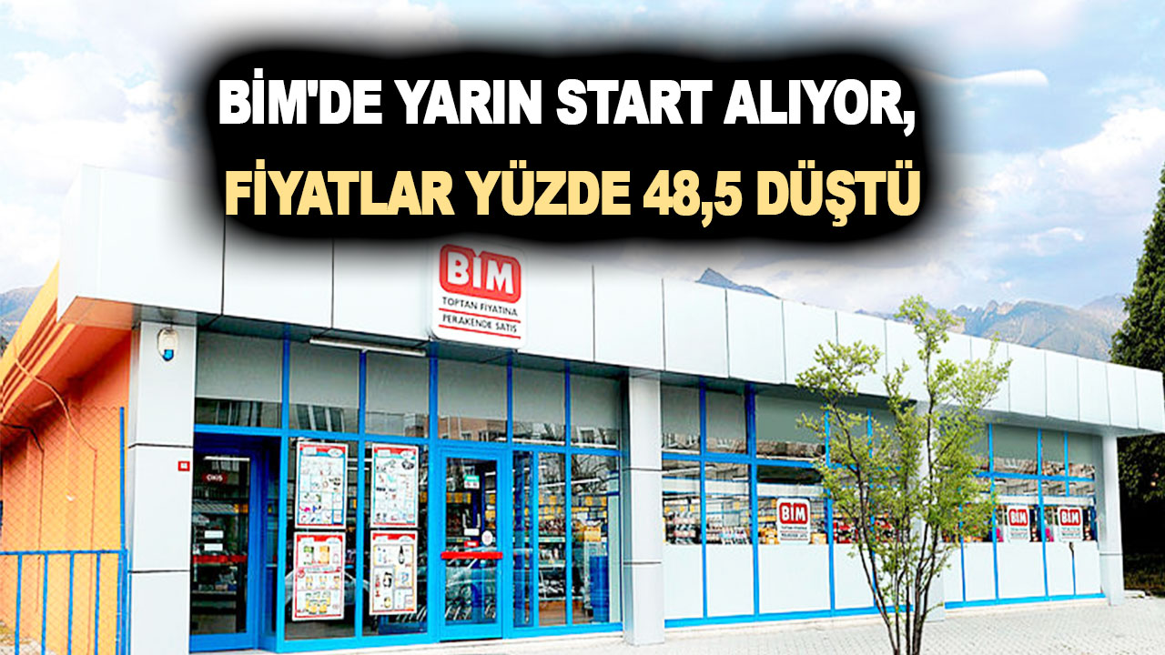 BİM'de yarın şahane kampanya start alıyor, fiyatlar neredeyse yüzde 48,5 kadar düşecek!