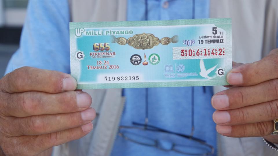 Kırkpınar Teması Milli Piyango Biletlerinde