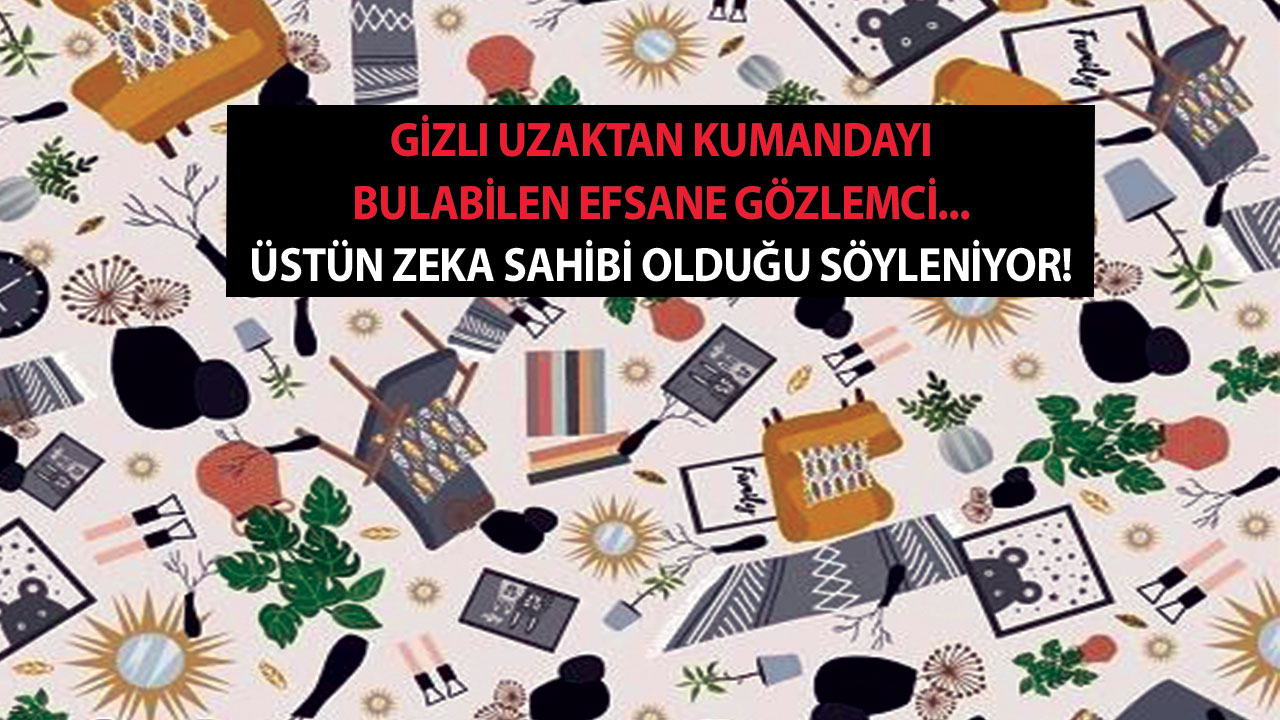 Gizli uzaktan kumandayı bulabilen efsane gözlemci... Üstün zeka sahibi olduğu söyleniyor!